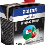 שמנת עמידה להקצפה השף הלבן 38% תנובה 250 מ"ל