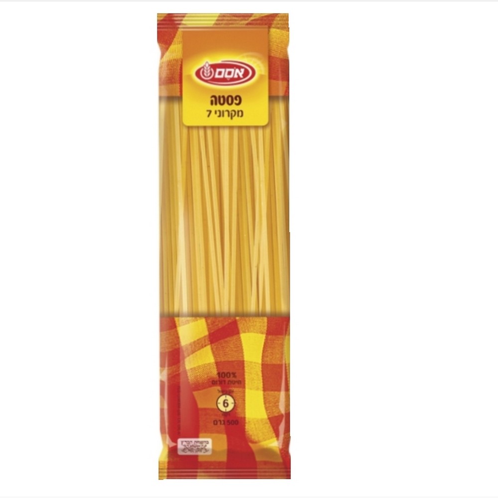 20190318_185837 פסטה מקרוני מספר 7 אסם 500 גר' – תמונה 1