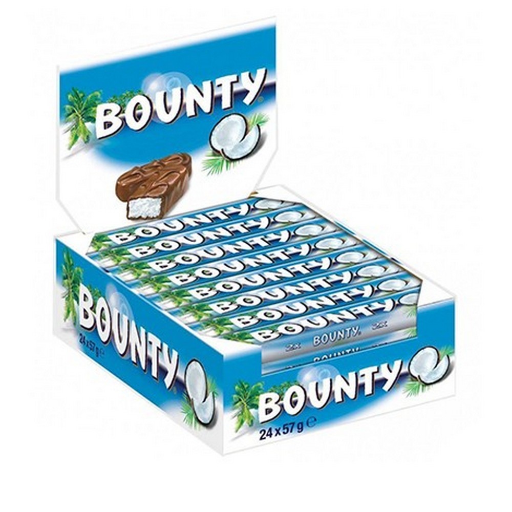 31734__31736 חטיף באונטי שוקולד בטעם קוקוס 24 יחידות – תמונה 1