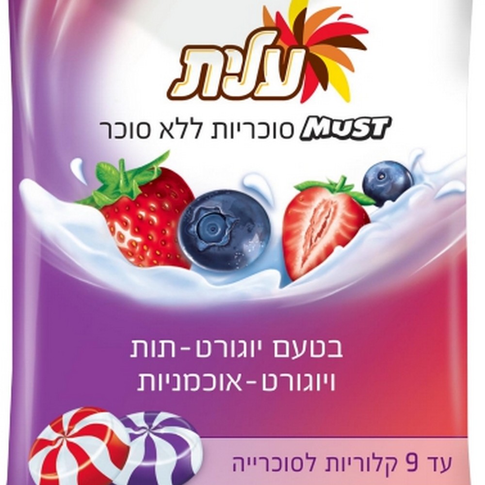 4840 סוכריות ללא סוכר בטעם יוגרט תות-אוכמניות עילית – תמונה 1