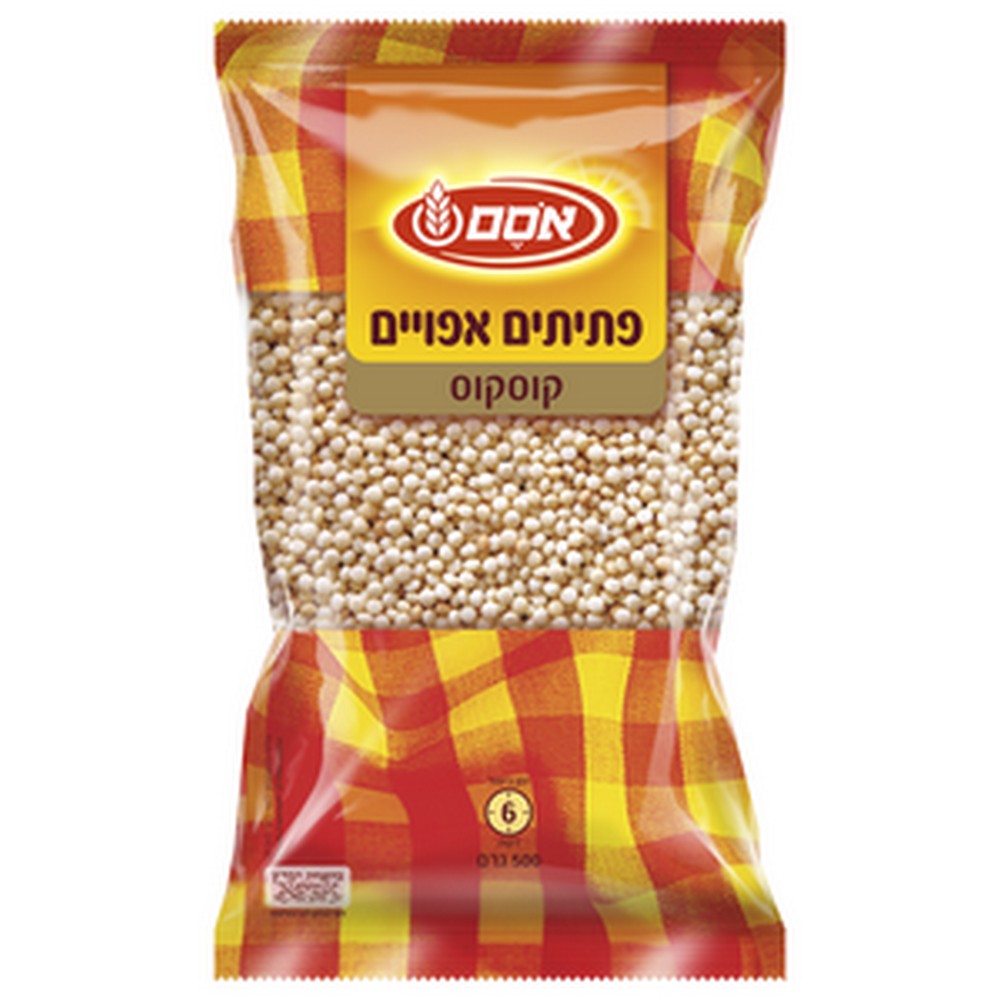 6902225_7290000060200 פתיתים אפויים קוסקוס אסם 500 גר' – תמונה 1