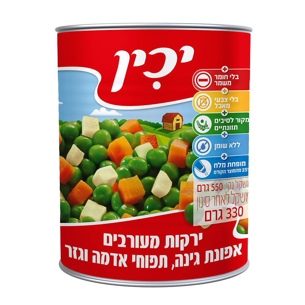 7290000208459 יכין ירקות מעורבות 335 גר' – תמונה 1