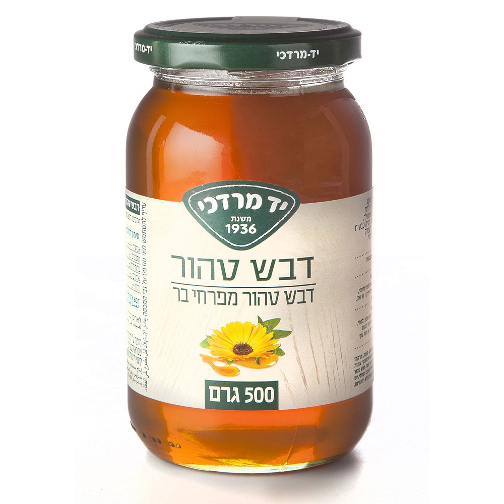 7290002130574 דבש טהור 500 גר' יד מרדכי – תמונה 1