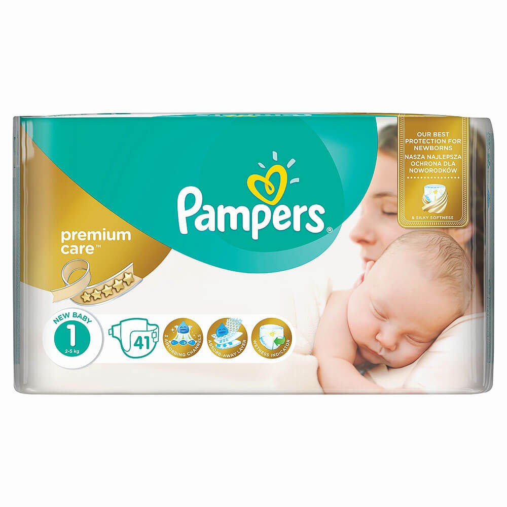 8001090379276 פמפרס שלב 1 ביבי דריי 38 יחידות – תמונה 1