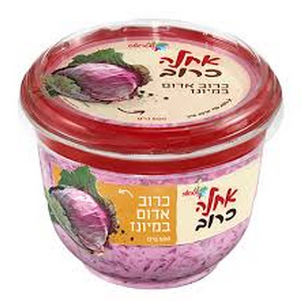 הורדה (1) סלט כרוב אדום במיונז אחלה 500 גר' – תמונה 1