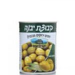 זיתים יבנה ירוקים גדולים מאוד שום מנזלינו 340 גרם